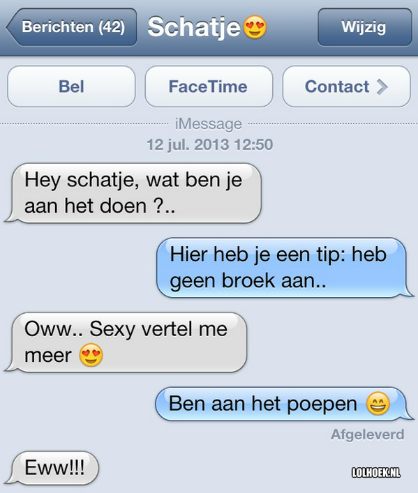 Niet zo sexy!