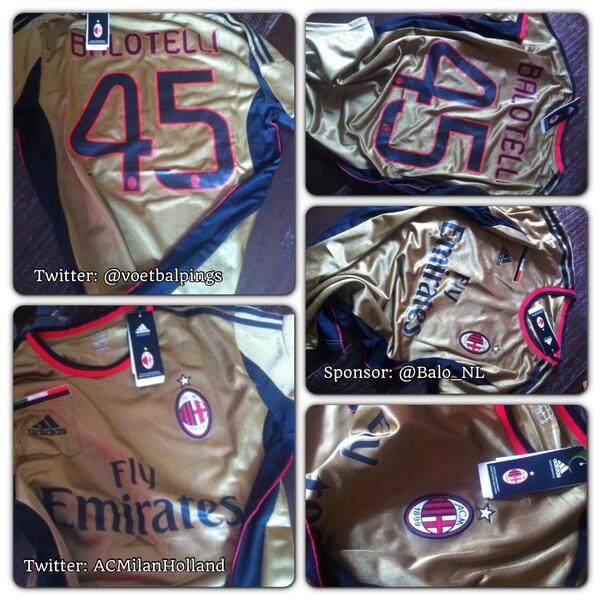 FCVideoNED's tweet photo. RT: Vanaf volgende week kans maken op dit Mario Balotelli-shirt 2013-14?
Volg @ACMilanHolland en @Voetbalpings! http://t.co/PuyhxK19Ml