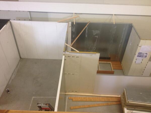 DeladeInterieur's tweet photo. 2 Nieuwe proefkamers voor #schip http://t.co/IH1QPVX9jR