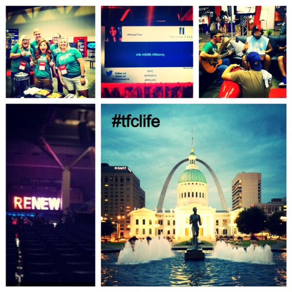 ToccoaFalls's tweet photo. Having a blast @LIFE_2013 in St. Louis, MO! #tfclife http://t.co/vh6FBm7Bxs
