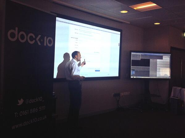 dock10's tweet photo. Jon explaining the user process of cloud ingesting and how metadata is held in the cloud space #broadcastbrains http://t.co/iMbPKWULba