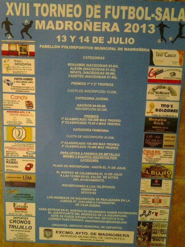 24H Madroñera 13-14 julio, categorias base, juvenil y femenino (premios en efectivo) RT #ColaborarYDisfrutar.