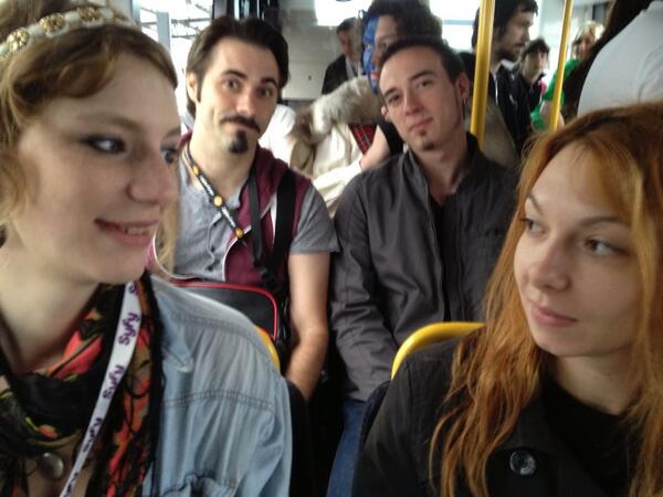 Gnagnarh's tweet photo. @sparadrapNoob @AlexMignien @xandermichalak #Hellcops #JapanExpo http://t.co/0WYiNBobnL