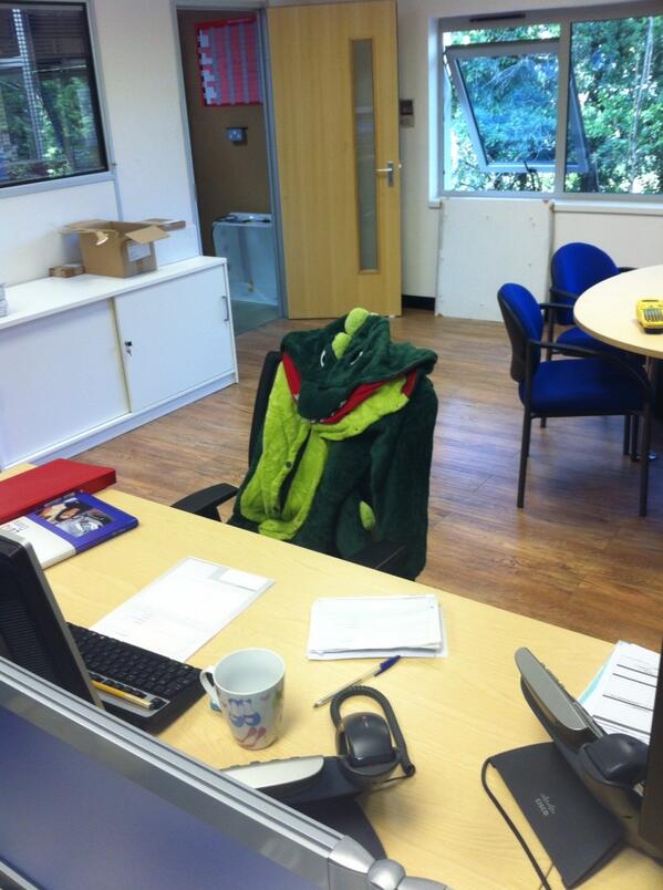 Our new employee isn't quite up to scratch.