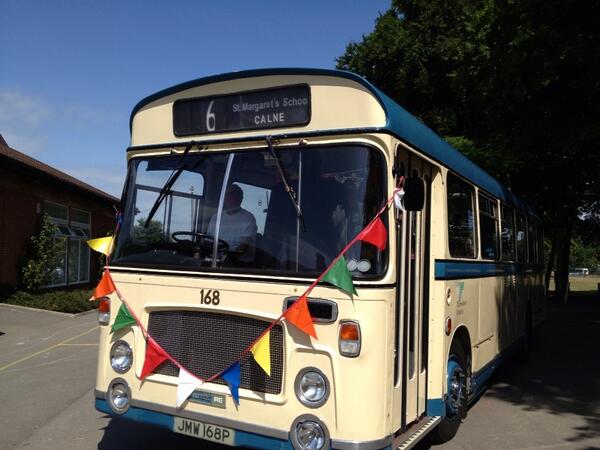 Goodbye &amp; Good Luck to all our Y6 leavers who have just left school for the final time in this vintage bus!