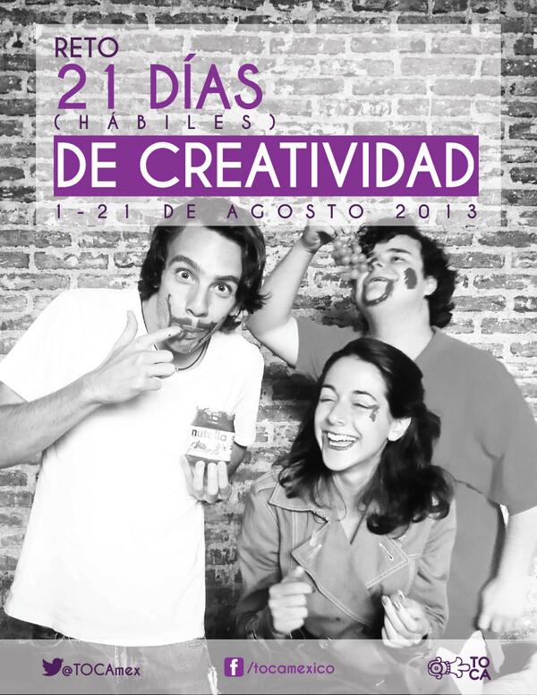 TOCAmex's tweet photo. Próximamente #21díasdecreatividadTOCA te unes? #creatividad #diversión #21días #TOCA http://t.co/EkTU6SpAHV
