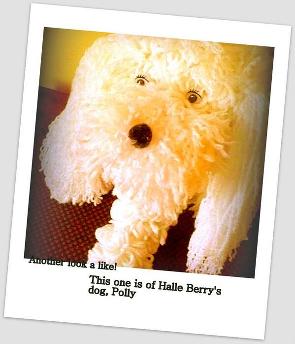 DesignerDogsArt's tweet image. My creation, look a like of Halle Berry's dog, Polly. Take a look.