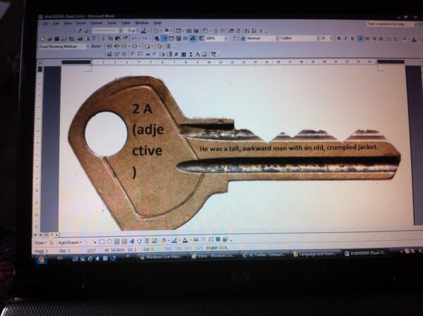 Gwenelope's tweet image. Which lovely tweacher sent me this? #Sentencekeys #memoryfail