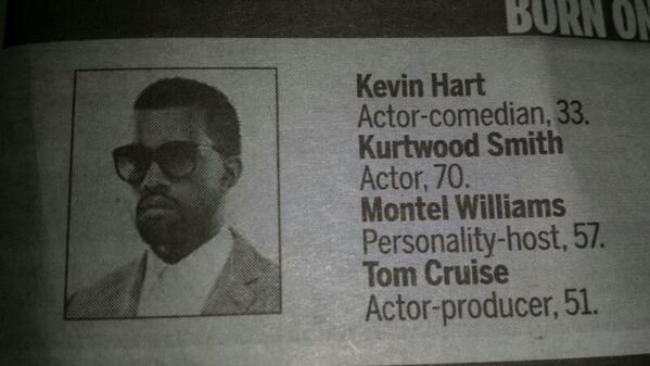 shirley_bird's tweet photo. Bahahahaah! Winnipeg Sun effed up! @KevinHart4real @kanyewest #wow #winnipegsun http://t.co/4bDBDknA09