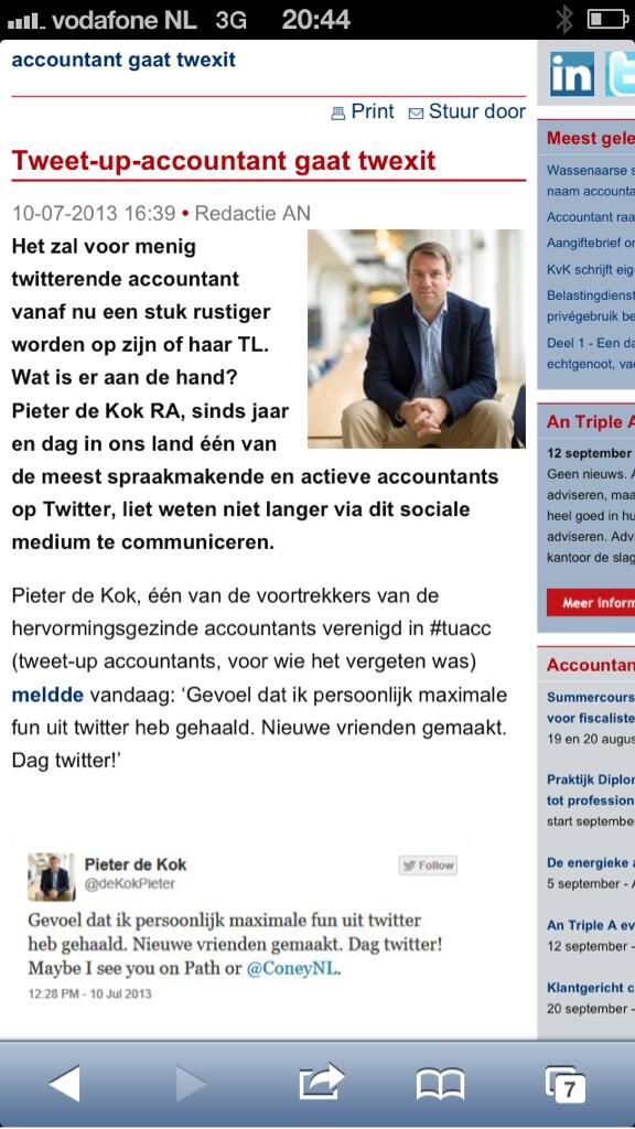 De laatste tweet. Iedereen bedankt! Tot ziens, tot bij #Coney of tot bij #Tuacc of  any other place. Was leuk!