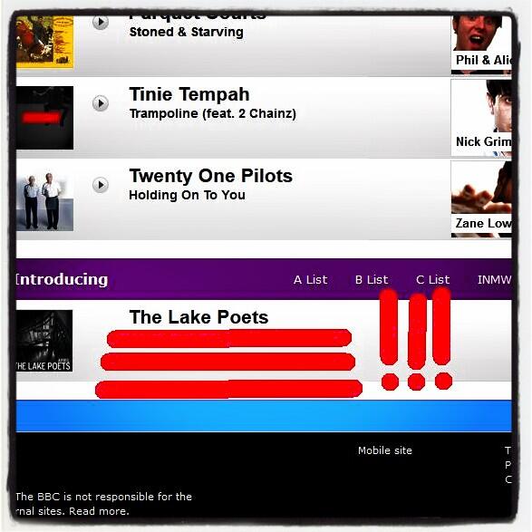 Amazing news. My music has been added to the <a href="/BBCR1/">BBC Radio 1</a> playlist !!! Wurgh !!!!!!!