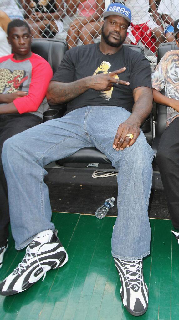 Check out @SHAQ wearing the @ReebokClassics #Shaqnosis at Rucker Park &...