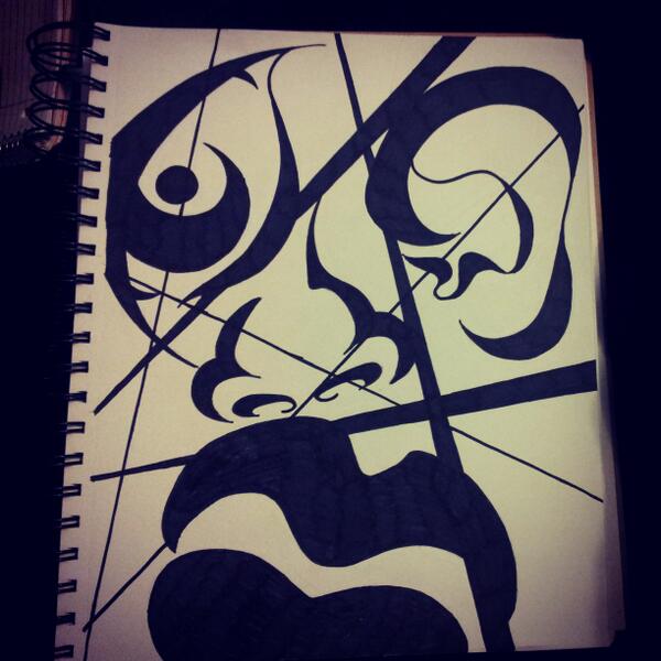 CMophat's tweet photo. Check it out #abstract #drawing I did. #art http://t.co/2AfuLCvrzG