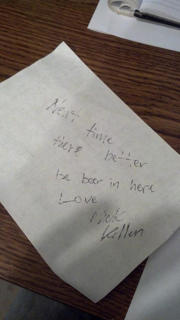 knips0500's tweet photo. Don't know if i should take this as a threat!!!! http://t.co/sG9NuE5DG0