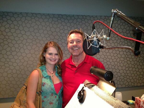 R_Roddy_Piper's tweet photo. Falon and myself doing Adventure Time for Cartoon Network. Cool being Dad she's an honor student! #sup http://t.co/noapYL6NF1