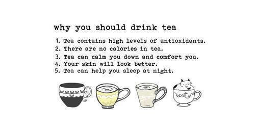 Popkeys's tweet image. Why you should drink tea.
