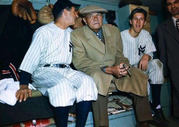 Willie Geist on X: Great shot. MT @BeschlossDC: Babe Ruth on Babe Ruth  Day at Yankee Stadium in 1947, a year before his death:   / X