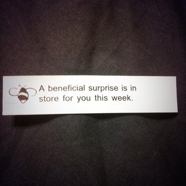 blancaBF's tweet photo. A ver si tiene razón mi galleta de la fortuna. #ChineseFood http://t.co/FXIQv5A4Lm