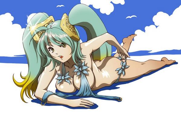 LoLPornography's tweet photo. Keeping up that Sona, great artwork here. http://t.co/LwnkWZdR5t