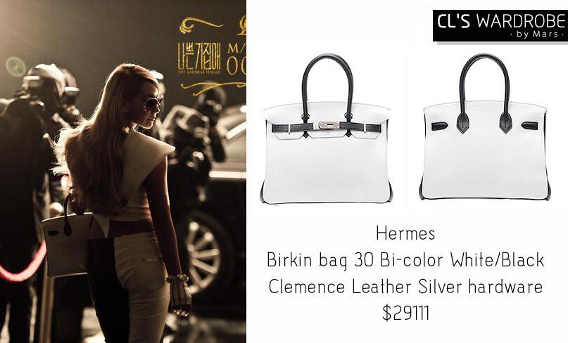 CL'S WARDROBE on X: [Fashion]#CL Bag:#Hermes Birkin bag 30 Bi-color White/Black  Clemence Leather Silver hardware $29111  / X