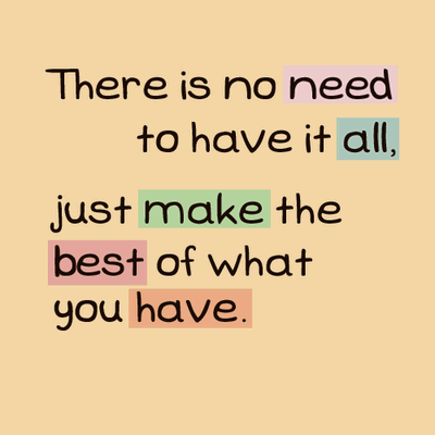 saibef's tweet photo. Big Like! RT "@bmalhotra69: There is no need to have it all....... http://t.co/82Ei6z46BO"