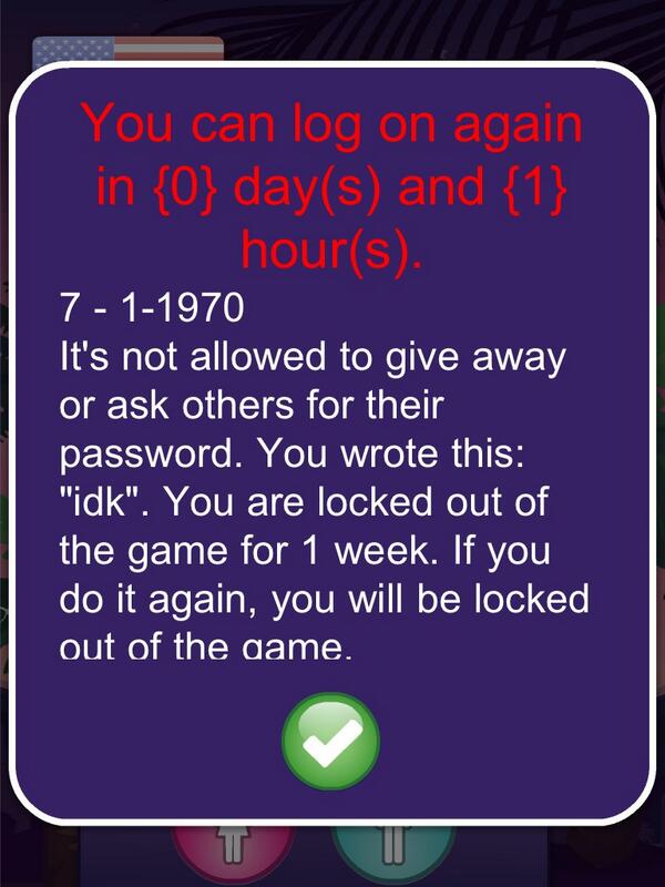 On movies tar planet I got locked out for saying idk wow