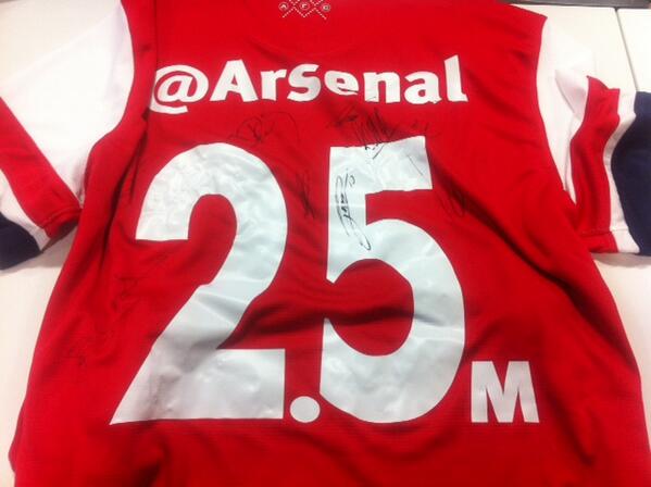 Remember, you must use the hashtag #Arsenal2point5 and the competition ends at 11.59pm on Sunday (UK time)