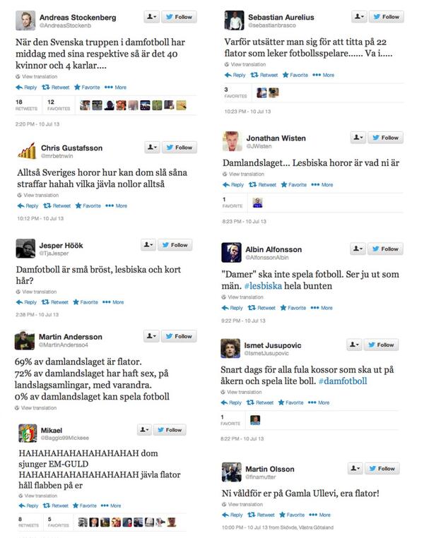va? Vad har de fått för uppfostran? Horribelt ! “<a href="/niklassvensson/">Niklas Svensson</a>: Avfölj alternativt blocka: ”