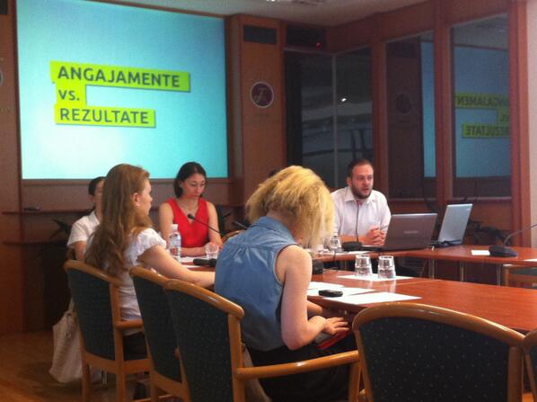 OpenGovMD's tweet photo. Civil society presenting monitoring report on implementation of #Moldova #opengov action plan for 2012 http://t.co/RZN7I4f0ss