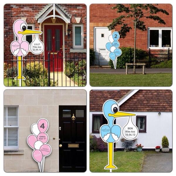 Happysigns1's tweet photo. @DanielleVigon love a RT for my new sign company in Essex!Great way to welcome a new baby/celebrate a birthday http://t.co/flgoQ5nIGy