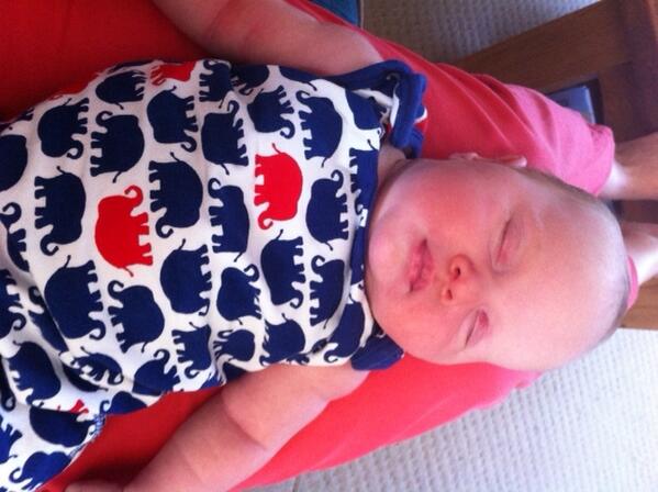 Think I may need to ask my wife <a href="/tause/">Victoria Page</a> to start a baby fashion blog, Tuesday's outfit was a beauty.