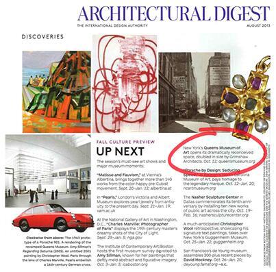 QueensMuseum's tweet photo. We're in this issue of @ArchDigest in the Fall Culture Preview list of the season's must-see happenings! #FutureQM http://t.co/SyhJIgWPUz