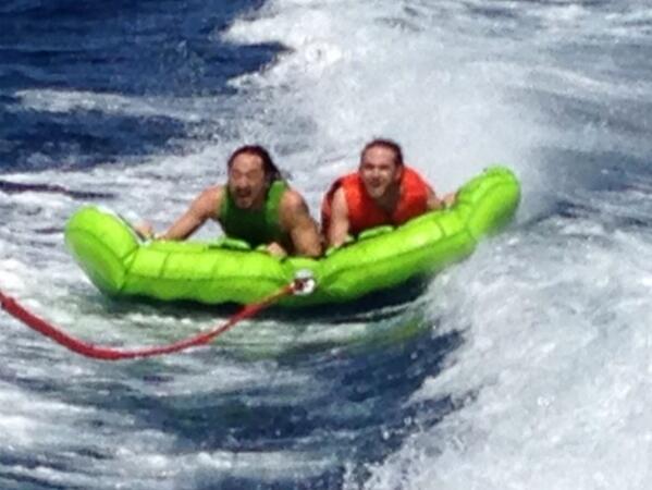 nickyromero's tweet photo. My new favorite holiday shot of @Zedd @steveaoki http://t.co/aM33a75GcB