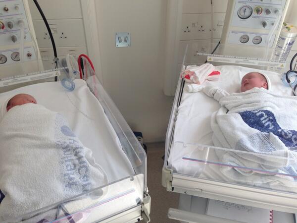 My new born perfect beautiful twin girls.