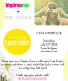bigdrophampton's tweet photo. T-minus 2 days from our event #FPLOVESBIGDROP @FreePeople @BigDropNYC #bohemian #flowercrowns http://t.co/93M4qfUkD2