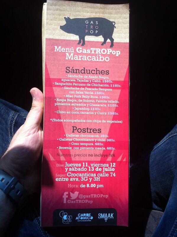 gastroeventos's tweet image. Pronto los queremos en #PtoOrdaz RT "@gasTROPop: http://t.co/IRpjl3V5GM"
