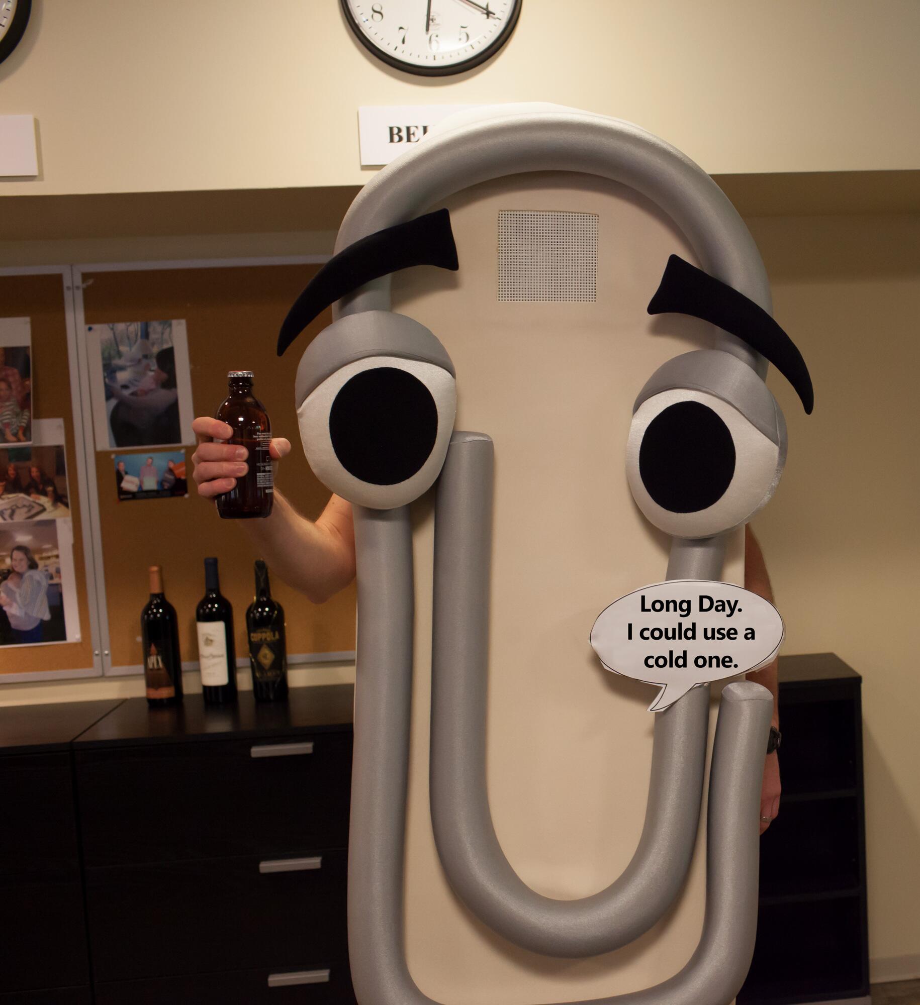 Nice benefit of the job? clippy delivers. 
