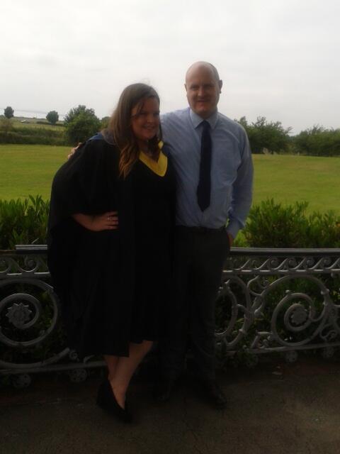 royhann12kids's tweet photo. Proud dad with his graduating daughter Rachel ....21years ago she was born the day i started at this same university http://t.co/MW8Mb9MI6Z