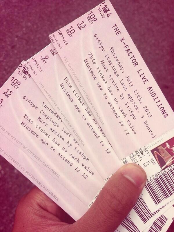 X factor tickets 🎶