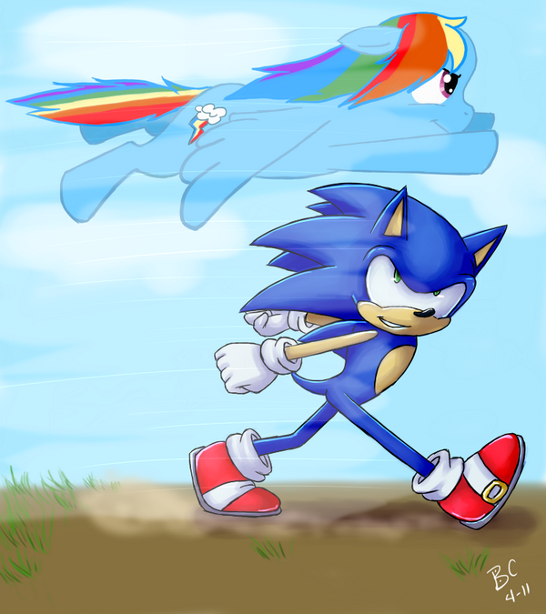 Who will win? Me or that "super fast" hedgehog?