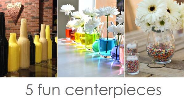 5 Fun &amp; Easy Centerpieces - bit.ly/14AAT7a