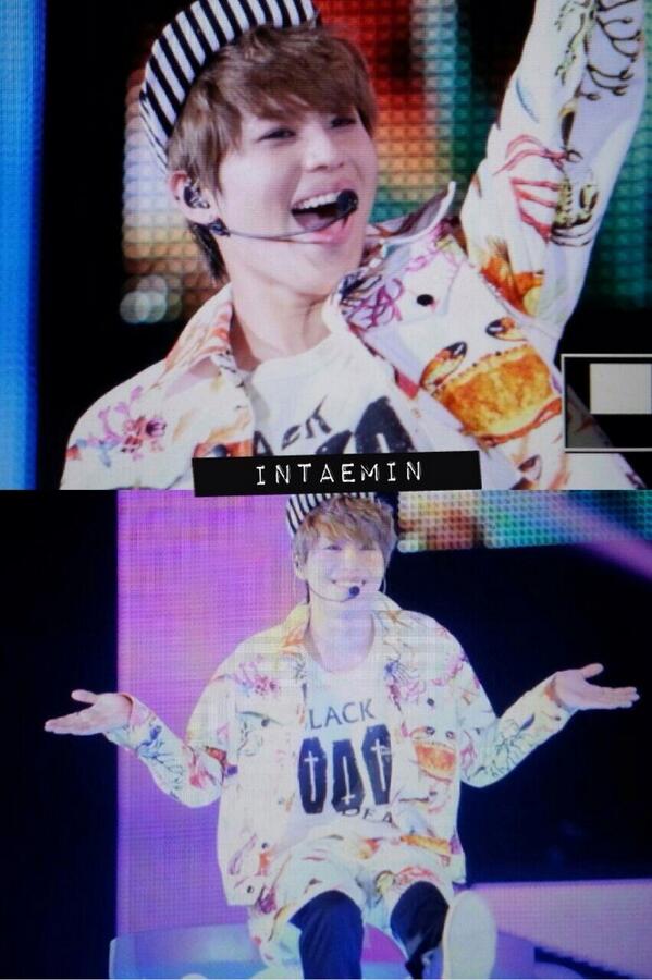 shineeworld1218's tweet photo. ほんとだwwカニww“@yuki2min: 衣装カニ柄！RT@shineeworld1218: やっぱりテミンは可愛い☆*:.｡. o(≧▽≦)o .｡.:*☆ http://t.co/FHNyvJ1OkC”
