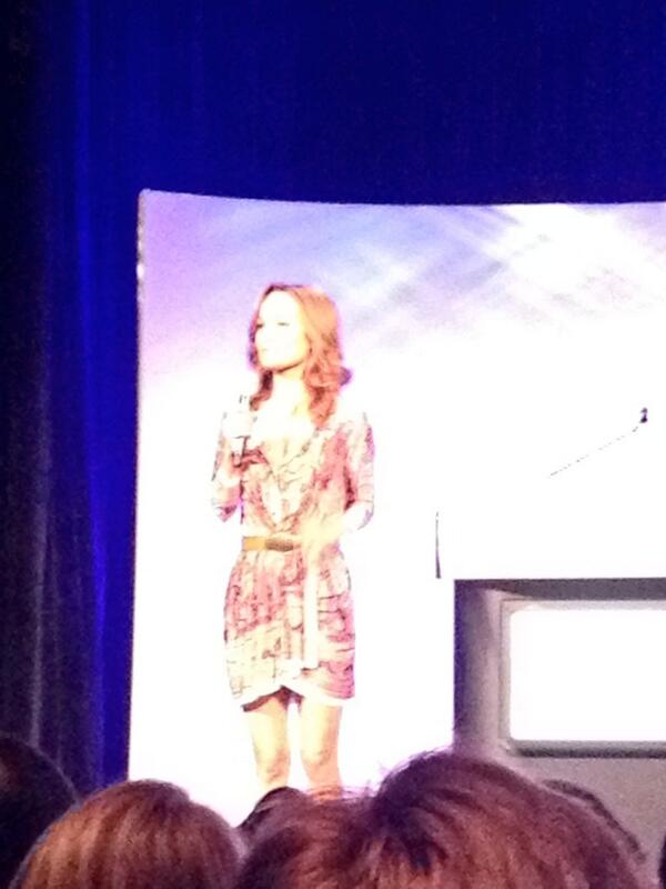 Listening to <a href="/GDeLaurentiis/">Giada De Laurentiis</a>  speak at #ala2013! She's hilarious!!!!