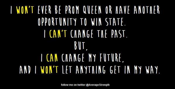 AverageStrength's tweet image. We can't change the past, but we can change today and tomorrow.