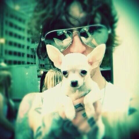 Okay, the guys need to stop holding animals in pictures. It's so cute it's killing me. 😍