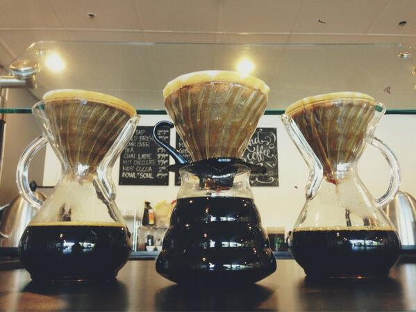 avidcoffee's tweet photo. We're brewing up a ton of cold brew to help you beat the heat today - come on by! http://t.co/z7Y2Yu2mSP