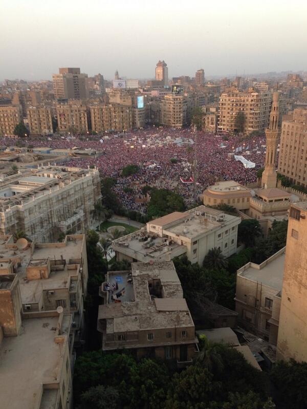 bennnews's tweet photo. Photo: The anti-Morsi demonstrations are THE biggest I've ever seen in #Egypt. #30June http://t.co/BTA0N18RVq