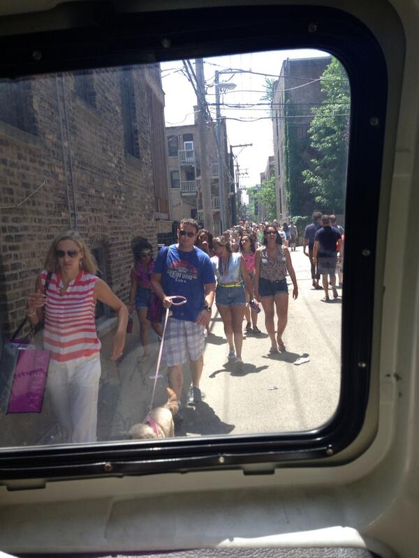 slmmcgee's tweet photo. Moving during pride parade. Yup, smart. http://t.co/XgKe96UdZb