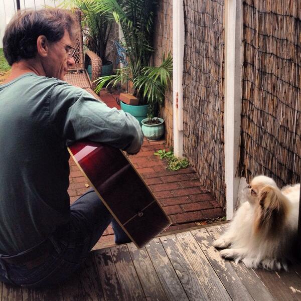 kimhalligan1's tweet image. My dogs find my husbands guitar playing calming. They lay down &amp;amp; sometimes fall asleep.   #SPARCS2013
