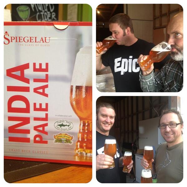 <a href="/HallertauBeer/">Hallertau Beer</a> Brewbar we are now mostly drinking our IPAs from these new specially designed Spiegelau Beer Glasses